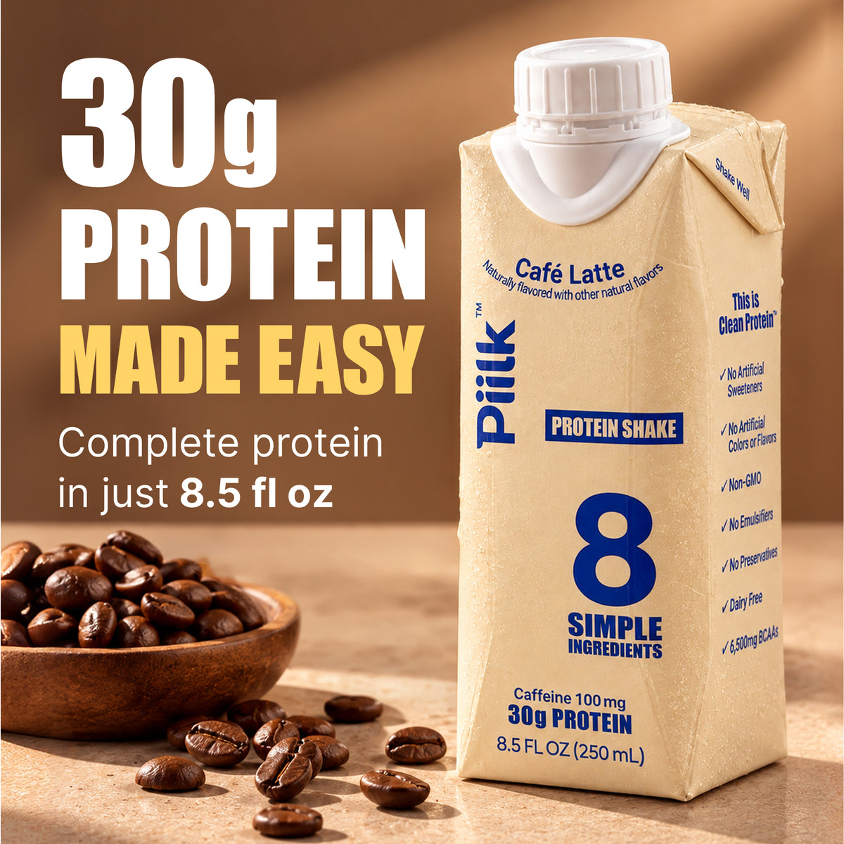 PIILK Protein Café Latte
