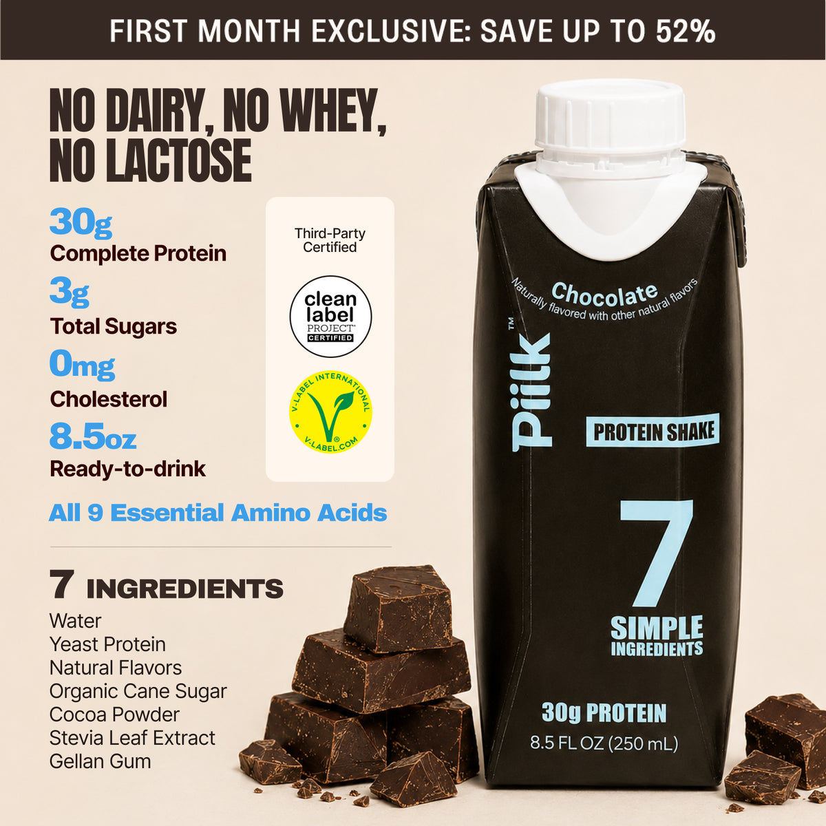 Dairy-free Protein - Chocolate image 1