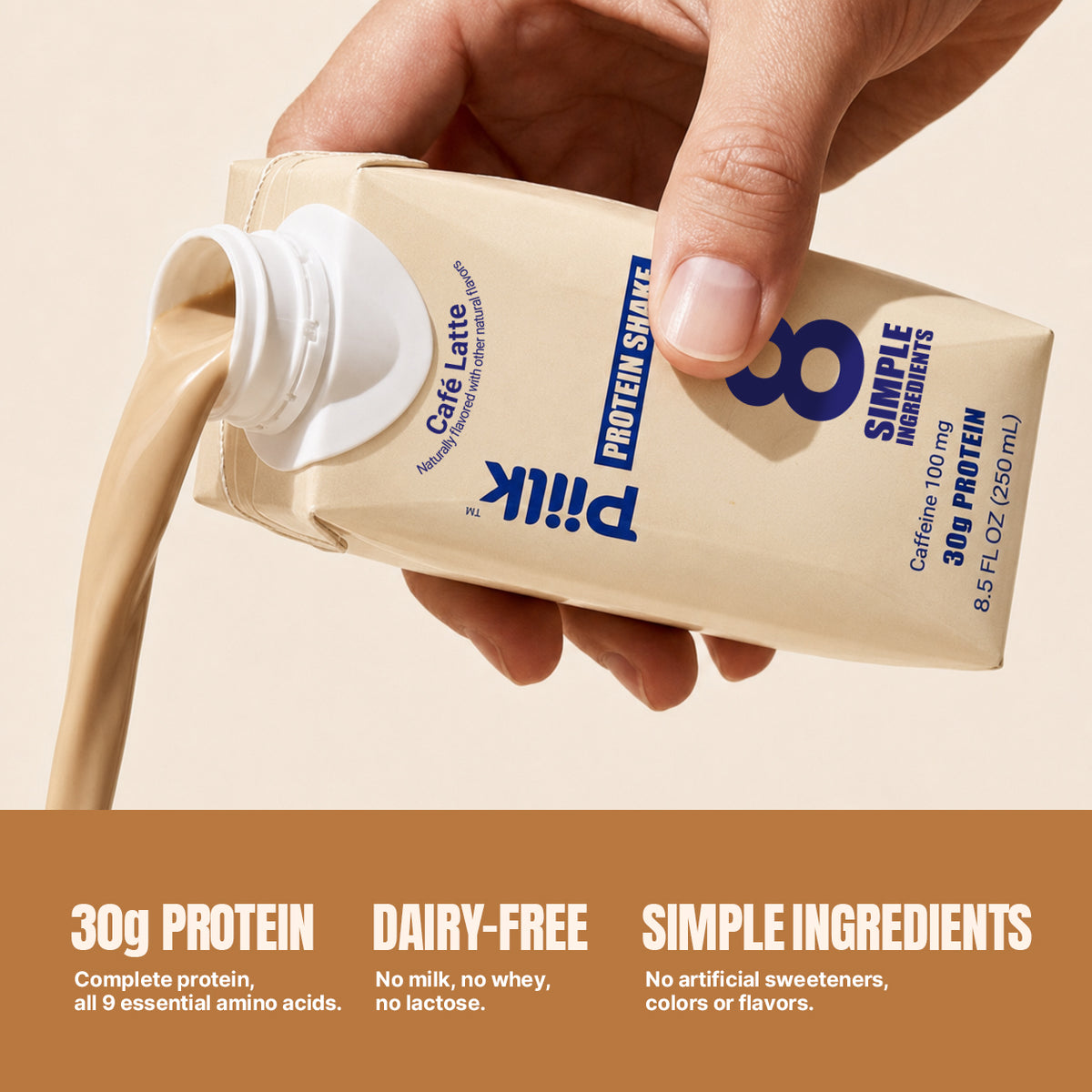 PIILK Protein Café Latte image 3