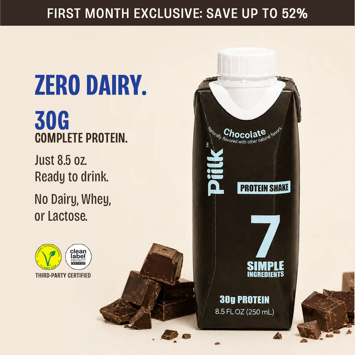 Dairy-free Protein - Chocolate image 1